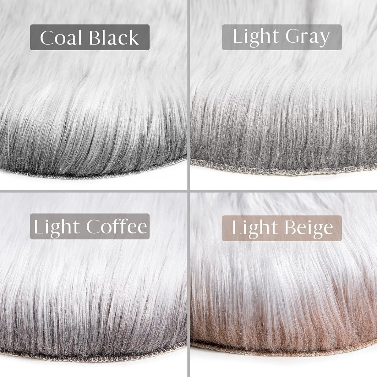 Ashler Faux Fur Rug, Fluffy White Small Sheepskin Rug, Ultra Soft 2x3 Ft Mat, Machine Washable Shag Mats, Nursery Throw for Bed, Living, Kids Room - Homesidy.com