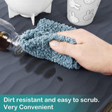 URMONA Waterproof Silicone Under Sink Mat 31 x 22 Shelf Liner for Kitchen and Bathroom, Cabinet and Counter Protector, Storage and Organizers, Litter Mat, Pet Cat Puppy Essentials(Dark Grey) - Homesidy.com