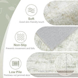 Area Rugs 6x9 Living Room: Washable Rug Modern Abstract Large Rug Soft Non Slip Neutral Rugs Stain Resistant Indoor Carpet for Bedroom Kitchen Dining Room Table Nursery Home Office Rugs(Beige,6x9) - Homesidy.com