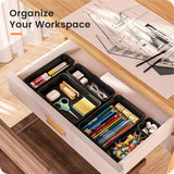 A - LuGei 【Military Grade Drawer Organizer, 【𝟱𝗦𝗶𝘇𝗲】 Makeup organizer, 【Holds 177 Items】 Bathroom Organizers and Storage, Organization and Storage, Desk Drawer Organizer for Bathroom Vanity - Homesidy.com