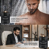 Scented Candle Set, Men Candle Set, Scented Candles for Home, Gifts for Men, 4 Pack Manly Candles Gifts for Mens Scents of Smoke Vanilla/Leather/Oak/Lavender Wood - Homesidy.com