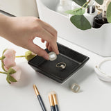 Mecaikru Ceramic Trinket Dish, Ring Tray, Decorative Jewelry Dish for Earrings Necklaces Watch Keys, for Women, White Green - Homesidy.com