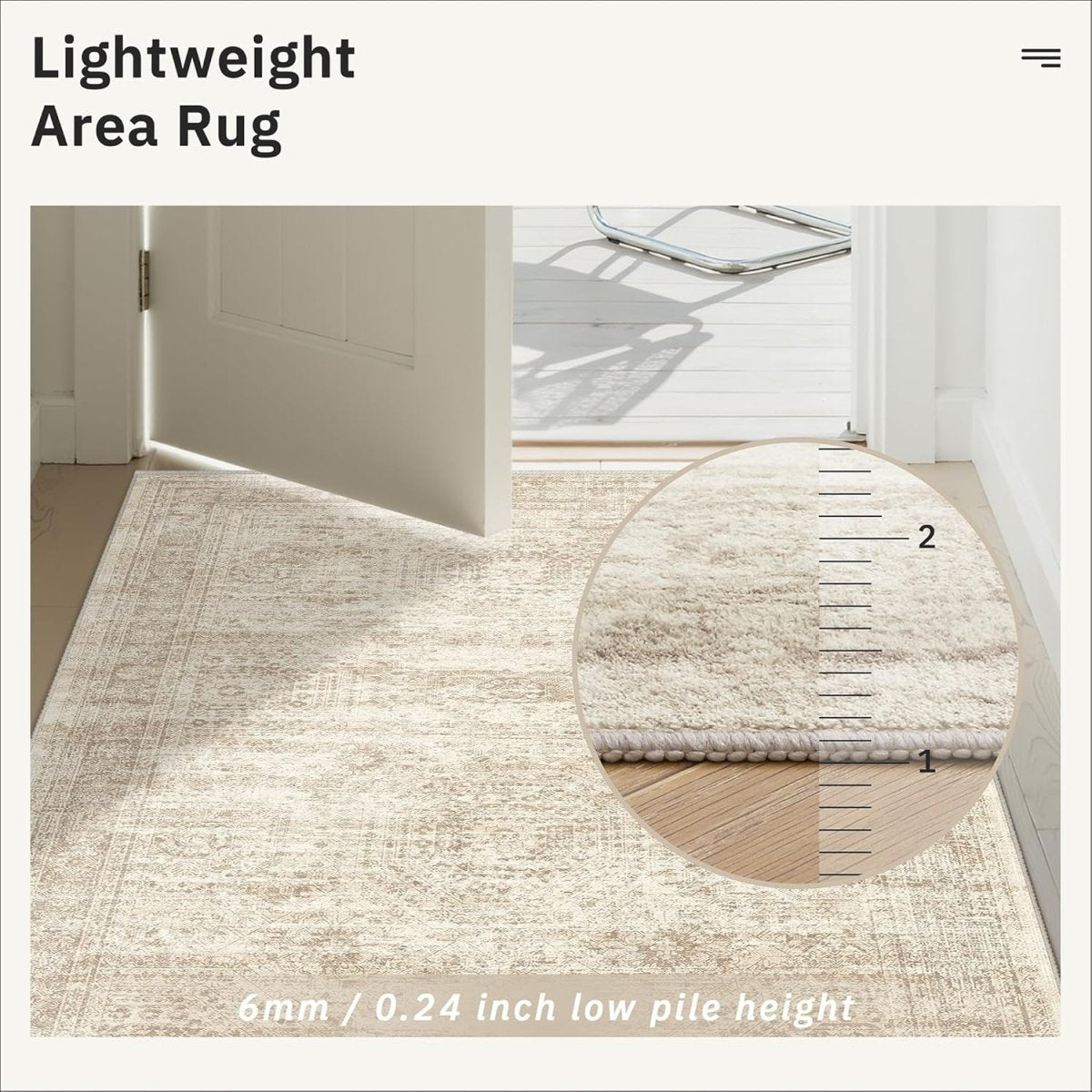 Soalmost Washable Area Rug 8x10, Large Soft Rugs for Living Room Vintage Beige Carpet 8x10 Area Rugs for Bedroom Dining Room Non - Slip Stain Resistant Under Table Rug - Homesidy.com
