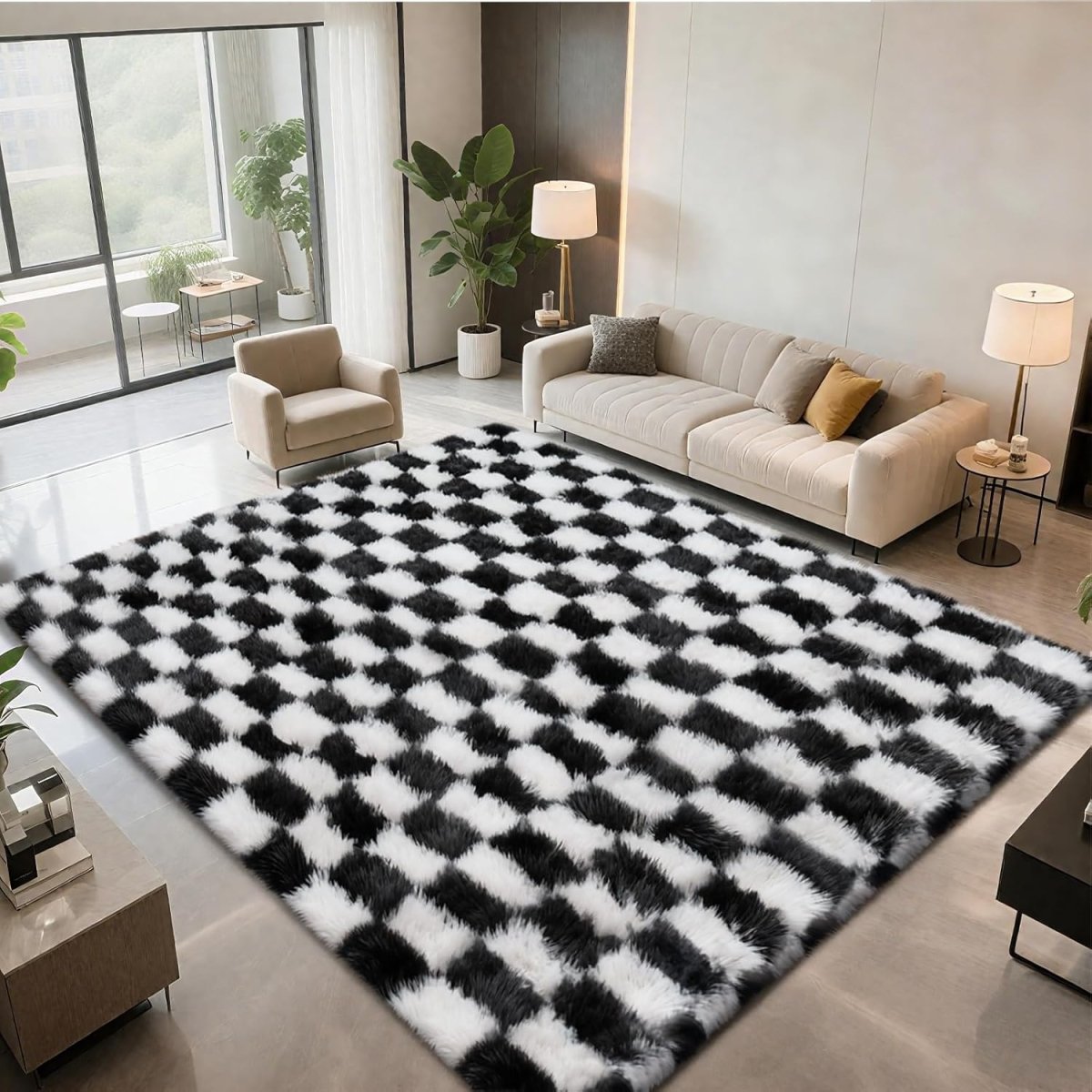 Shag Area Rugs for Bedroom Living Room,4X6 Ultra Soft Fluffy Area Rugs for Dorm, Indoor Carpet Nursery Rugs for Kids Girls Room Home Decor,Pink - Homesidy.com