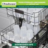 Freshware Food Storage Containers [36 Set] 16 oz Plastic Deli Containers with Lids, Slime, Soup, Meal Prep Containers | BPA Free | Stackable | Leakproof | Microwave/Dishwasher/Freezer Safe - Homesidy.com