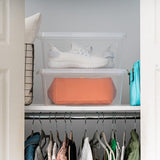 IRIS USA 6 Qt. Plastic Storage Bins Containers with Lids, 4 Pack, Small Sensory Bin, Craft Storage, Craft Organizers &amp; Storage, Organizing Container for Home, Office &amp; Art Supplies, Stackable, Clear - Homesidy.com
