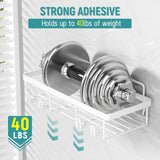 Liuoud 5 Pack Shower Caddy Organizer Rack Shelf for Inside Shower, Adhesive Bathroom Wall Storage Basket Rustproof Stainless Steel Shampoo Holder, Girly Bathroom Accessory Decor Set, Pink - Homesidy.com
