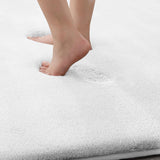 MINIDEAR Bathroom Rugs 24x17 Light Grey - Thick Elastic Foam Bath Mat, Ultra Soft &amp; Plush Fluffy, Non - Slip, Quick Dry, Absorbent Washable Floor Microfiber Mat for Tub, Home Decor Accessories - Homesidy.com