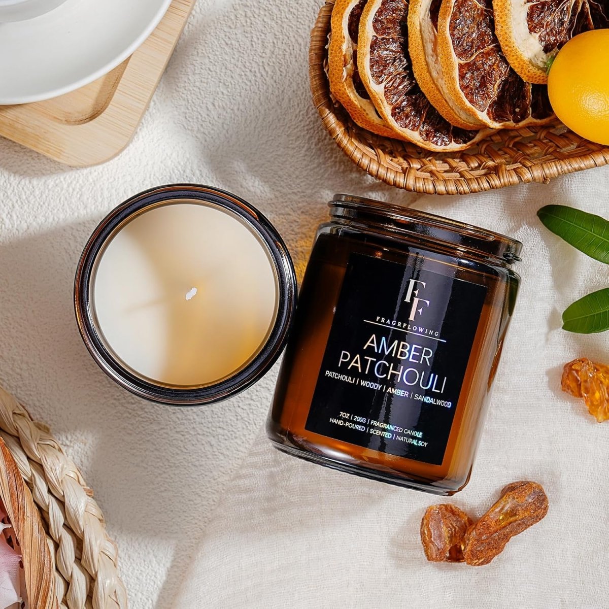 Eucalyptus &amp; Sage Scented Candles,Candles for Home Scented Aromatherapy Candles,Soy Wax Candle Gift for Women Men Amber Jar Candle, 7oz - Homesidy.com