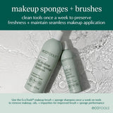 EcoTools Makeup Brush Set for Eyeshadow, Foundation, Blush, and Concealer with Bonus Storage Case, Start the Day Beautifully, Travel Friendly, 6 Piece Set - Homesidy.com