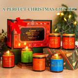 Winter Candle Gift Set, 4 Pack 7 oz Soy Scented Candles for Home, Christmas, Holiday &amp; Birthday Gifts for Women &amp; Men, Includes Hello Winter, Pine &amp; Cedarwood, Hot Cocoa, and Vanilla Cupcake - Homesidy.com