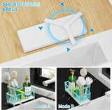 Cisily Black Sponge Holder for Kitchen Sink, Sink Caddy Organizer with High Brush Holder, Kitchen Countertop Organizers and Storage Essentials, Rustproof 304 Stainless Steel, Soap Dispenser Organize - Homesidy.com