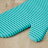 KITCHENAID Ribbed Soft Silicone Oven Mitt 2 - Pack Set, 7.5&34;x13&34;, Milkshake - Homesidy.com