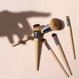 EcoTools Makeup Brush Set for Eyeshadow, Foundation, Blush, and Concealer with Bonus Storage Case, Start the Day Beautifully, Travel Friendly, 6 Piece Set - Homesidy.com