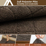 COSY HOMEER Edging Stair Treads Non - Slip Carpet Mat 28inX9in Indoor Stair Runners for Wooden Steps, Edging Stair Rugs for Kids and Dogs, 100% Polyester TPE Backing (15pc, Beige) - Homesidy.com