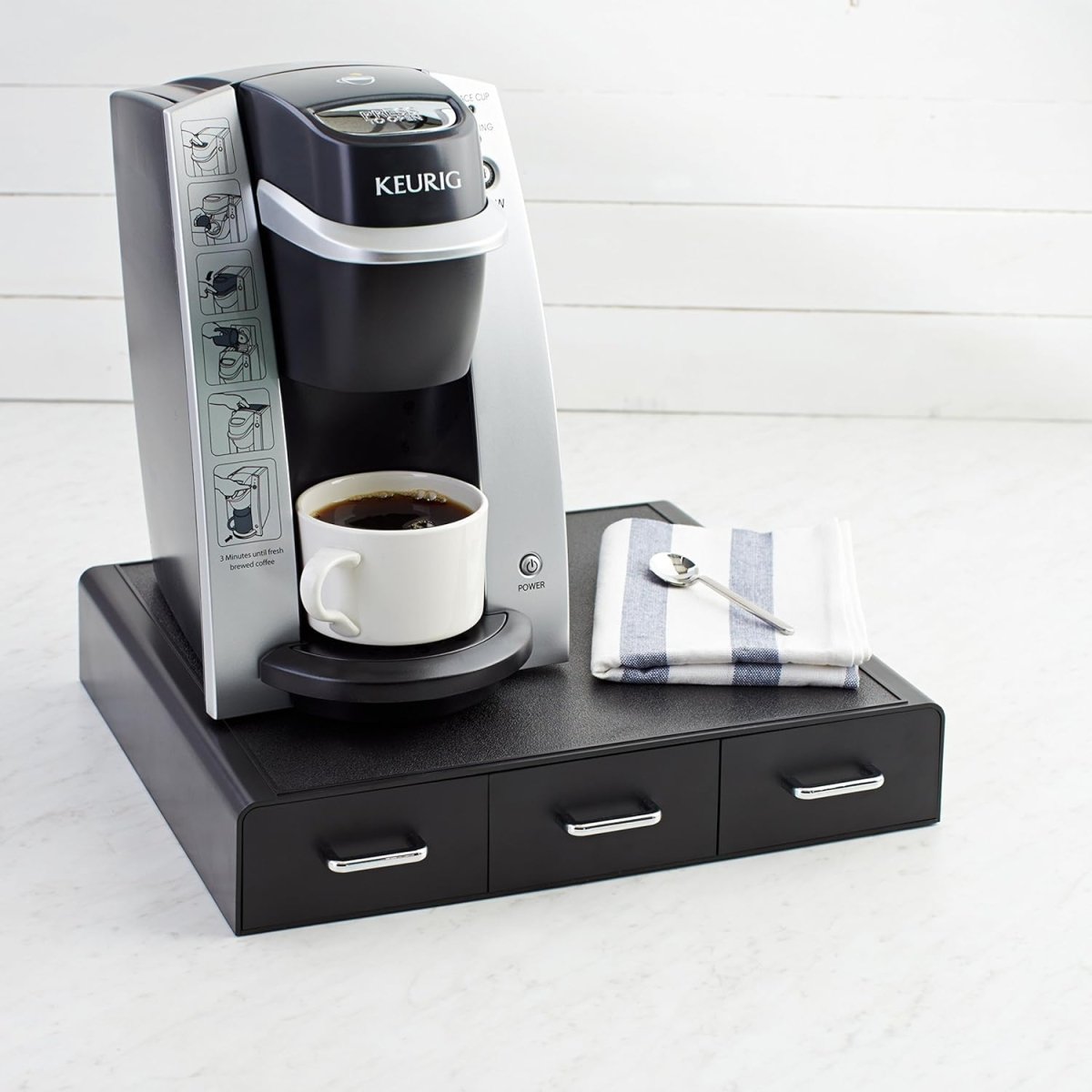 Amazon Basics Coffee Pod Storage Drawer for K - Cup Pods, 36 Pod Capacity, Black - Homesidy.com
