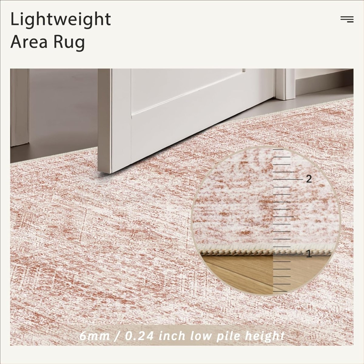 Soalmost Washable Area Rug 8x10, Large Soft Rugs for Living Room Vintage Beige Carpet 8x10 Area Rugs for Bedroom Dining Room Non - Slip Stain Resistant Under Table Rug - Homesidy.com