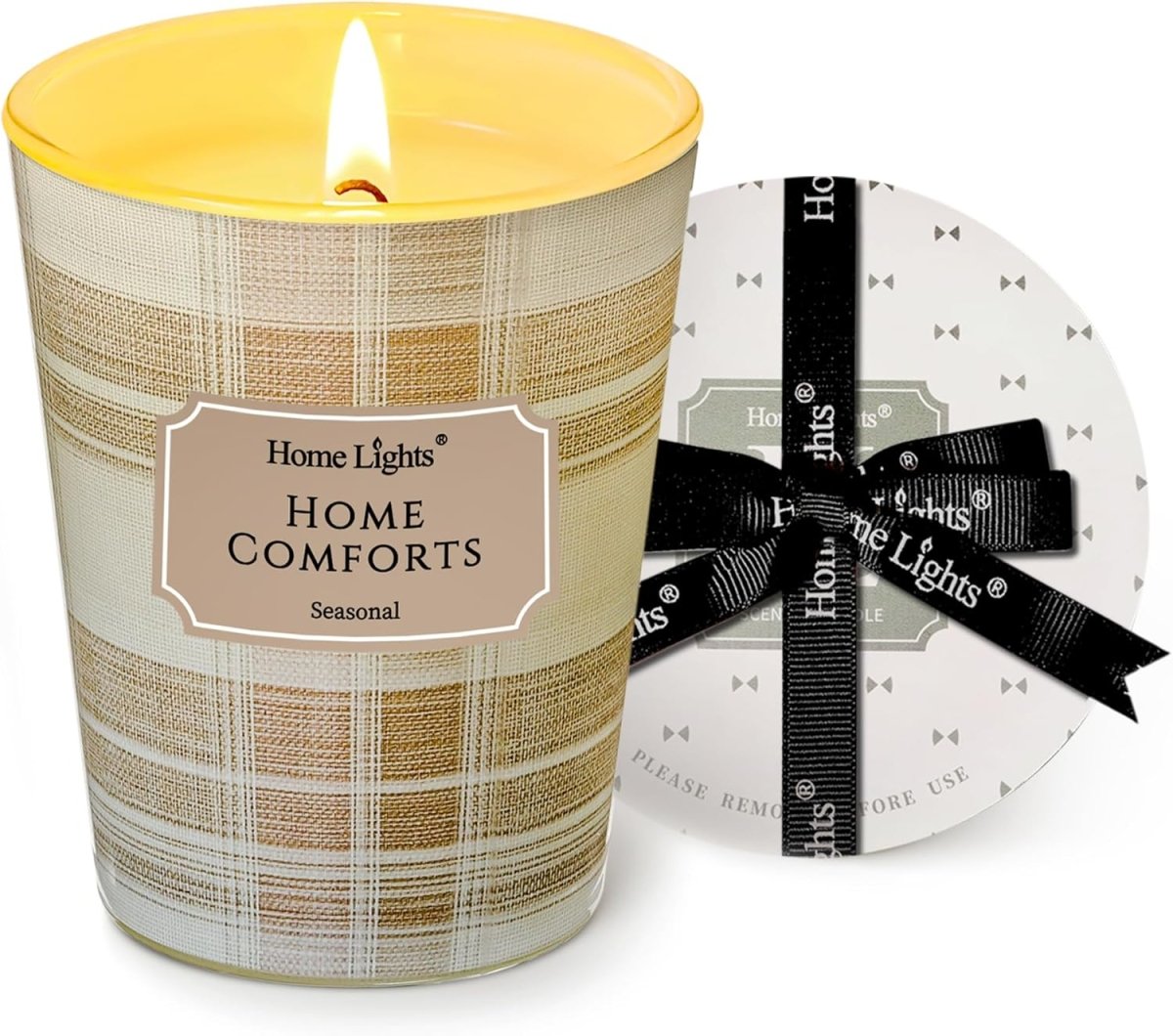 HomeLights Scented Candles for Women &amp; Men, 18oz Candle Jars Aromatherapy 4 - Wick Candle, Ideal for Rustic Modern Home Decor and Gifts, Blueberry Cheesecake - Homesidy.com
