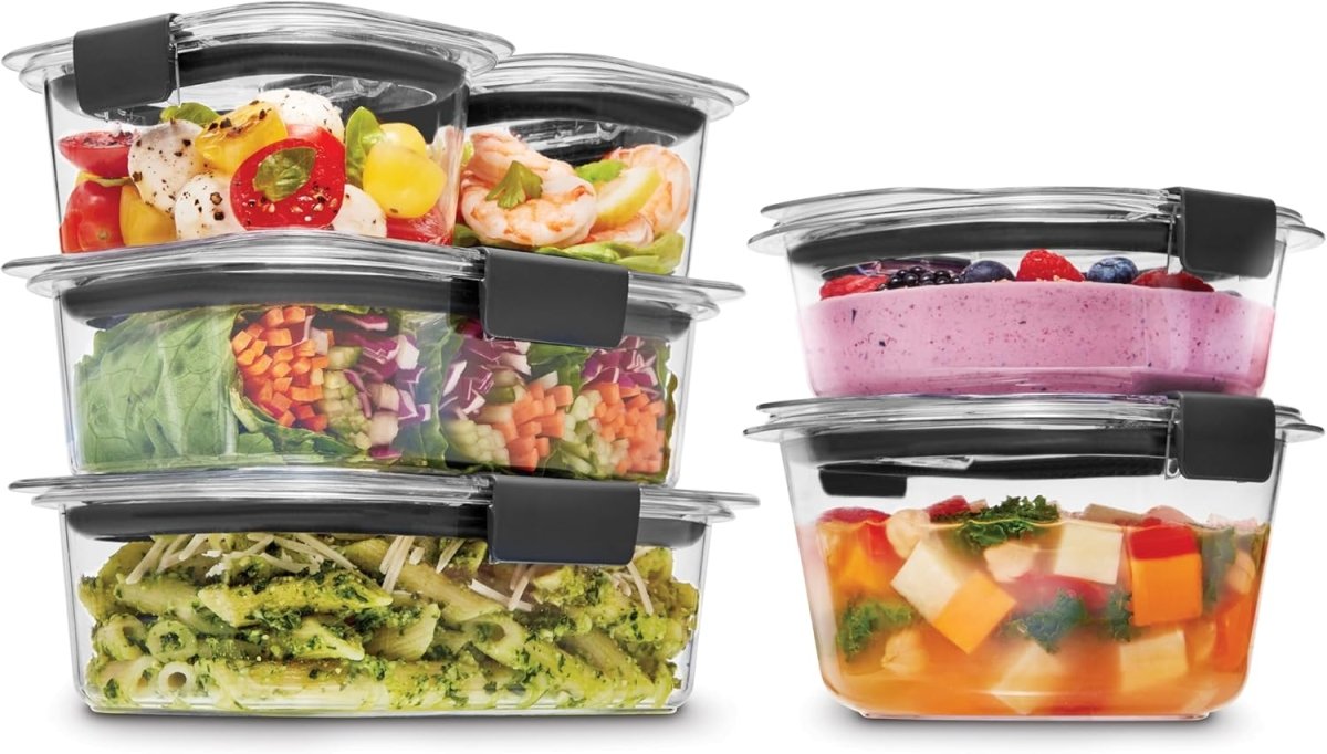 Rubbermaid Brilliance BPA - Free Airtight Food Storage Containers, 24 - Piece Set, Easy for Meal Prep, Lunch &amp; Leftovers - Homesidy.com