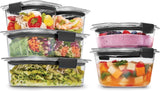 Rubbermaid Brilliance BPA - Free Airtight Food Storage Containers, 24 - Piece Set, Easy for Meal Prep, Lunch &amp; Leftovers - Homesidy.com