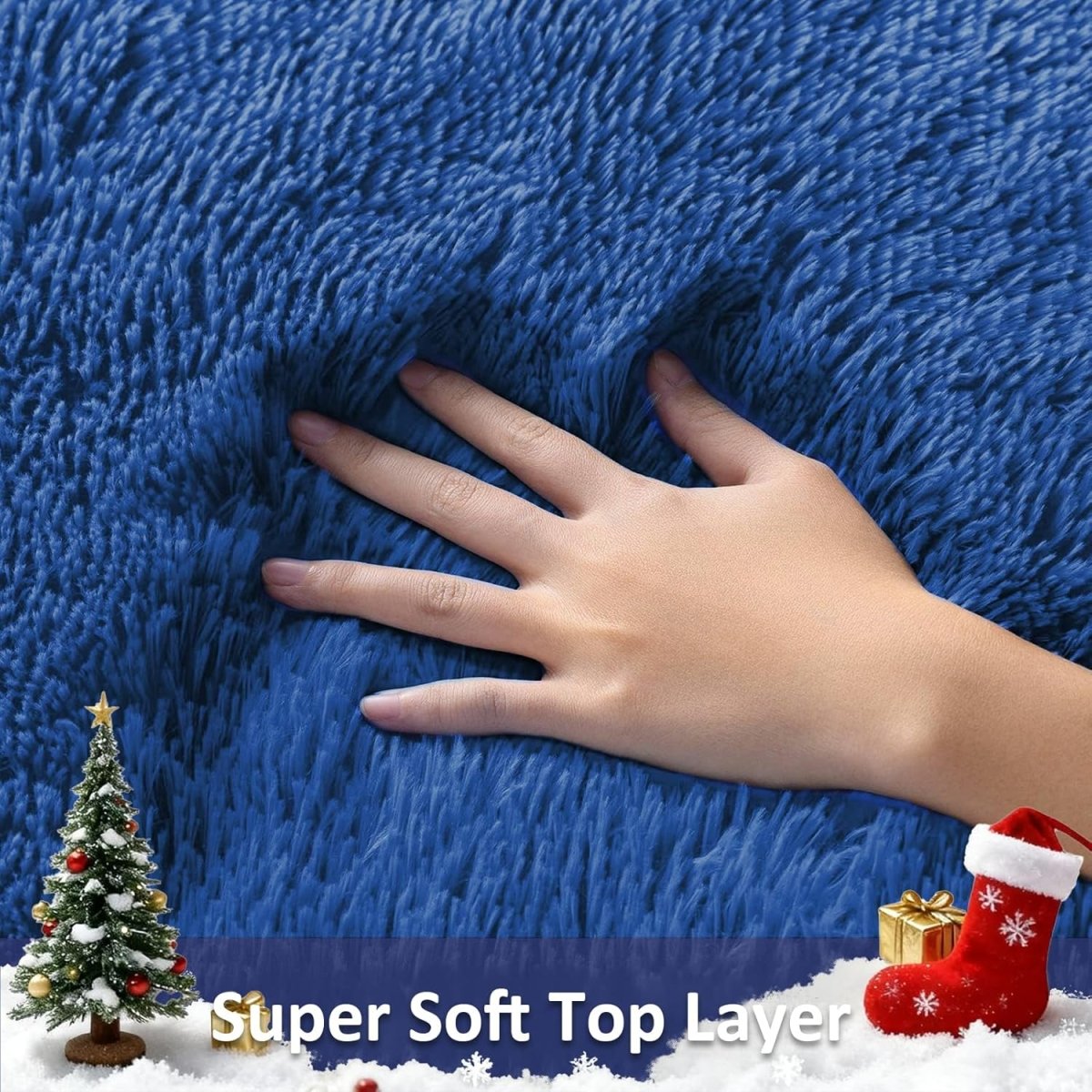 Ophanie Area Rugs for Living Room Bedroom, Upgrade Non - Slip Fluffy Soft Grey Shag Carpet, Indoor Floor Gray 4x6 Fuzzy Shaggy Living Room Plush Rug for Kids Home Dorm Decor Aesthetic - Homesidy.com