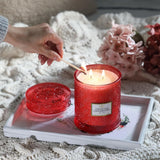 Frosted Cranberry Luxury Scented Candles - 19oz, 88hr Burn Time, Perfect Christmas Gifts for Women - Homesidy.com