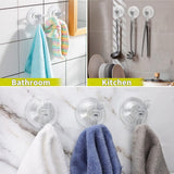Antimbee 3 Pack Suction Cup Hooks, Clear Suction Cup Hanger, Removable Small Suction Cups for Shower, Bathroom, Glass, Door, Windows, Kitchen - Max Hanging up to 11 lbs on Smooth Surface - Homesidy.com