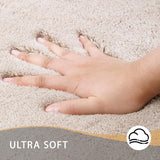 MINIDEAR Bathroom Rugs 24x17 Light Grey - Thick Elastic Foam Bath Mat, Ultra Soft &amp; Plush Fluffy, Non - Slip, Quick Dry, Absorbent Washable Floor Microfiber Mat for Tub, Home Decor Accessories - Homesidy.com