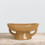 Creative Co - Op Stoneware Bowl w Reactive Glaze, White - Homesidy.com