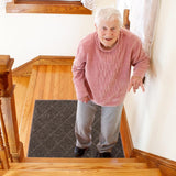 COSY HOMEER Edging Stair Treads Non - Slip Carpet Mat 28inX9in Indoor Stair Runners for Wooden Steps, Edging Stair Rugs for Kids and Dogs, 100% Polyester TPE Backing (15pc, Beige) - Homesidy.com