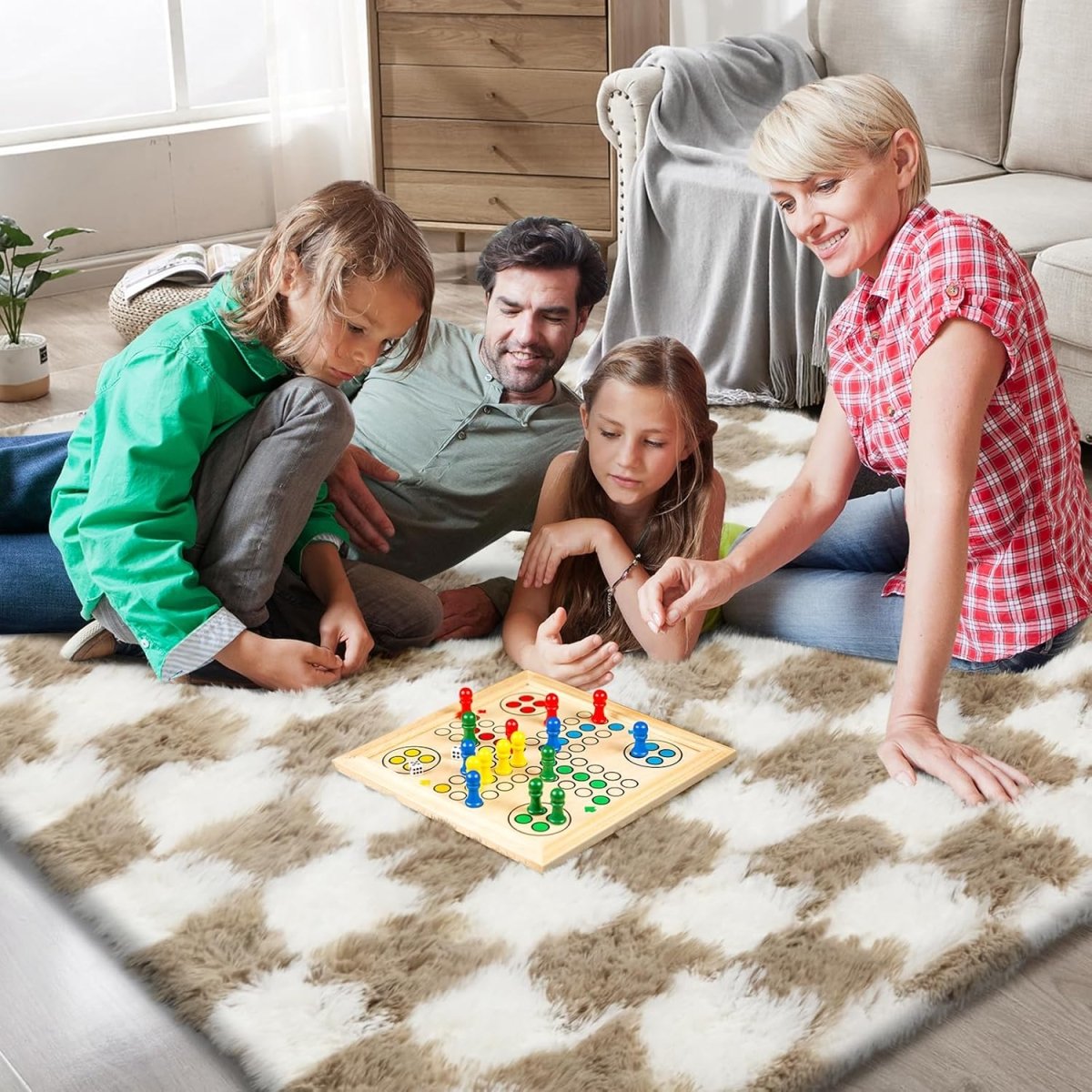 Shag Area Rugs for Bedroom Living Room,4X6 Ultra Soft Fluffy Area Rugs for Dorm, Indoor Carpet Nursery Rugs for Kids Girls Room Home Decor,Pink - Homesidy.com