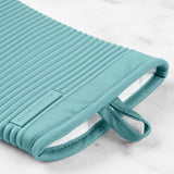 KITCHENAID Ribbed Soft Silicone Oven Mitt 2 - Pack Set, 7.5&34;x13&34;, Milkshake - Homesidy.com