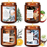 Christmas Candles Set, 4 Pack Xmas Scented Candles for Women, Winter Soy Candle for Home Scented Holiday Candle Gift Set, Christmas Gifts for Women Men Best Friends - Christmas Tree/Spice/Eve/Cookie - Homesidy.com
