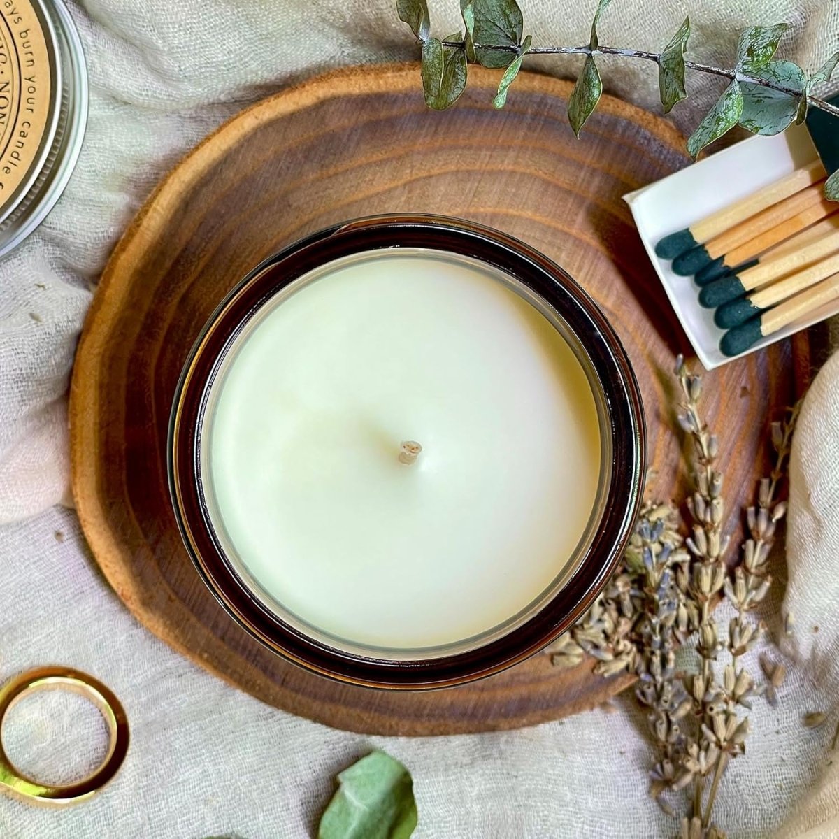 KOTKAS Lavender Eucalyptus Scented Candles - 8oz Natural Scented Soy Candles for Home Non Toxic Aromatherapy Lavender Candles Gifts for Women Bath Relaxing Calming Soothing Relaxation Stress Relief - Homesidy.com