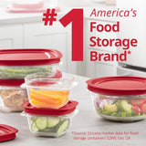 Rubbermaid 16 - Piece BPA - Free Plastic Food Storage Set, Red Vented Lids - Microwave, Dishwasher Safe: Perfect for Meal Prep, Leftovers, and Kitchen Organization - Homesidy.com