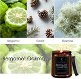 Eucalyptus &amp; Sage Scented Candles,Candles for Home Scented Aromatherapy Candles,Soy Wax Candle Gift for Women Men Amber Jar Candle, 7oz - Homesidy.com