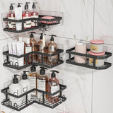 Youvip Shower Caddy Corner with Soap Holder, No Drilling Shower Shelves - Rustproof, Adhesive Shower Organizer Corner for Dorm. Black, 4 - Pack - Homesidy.com