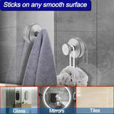 Bntuk Suction Cup Hooks for Shower, Removable Towel Hooks for Bathroom Window Glass Door Wall, Bath Robe Looafh Wreath Hook for Hanging - 2 Pack, Black - Homesidy.com