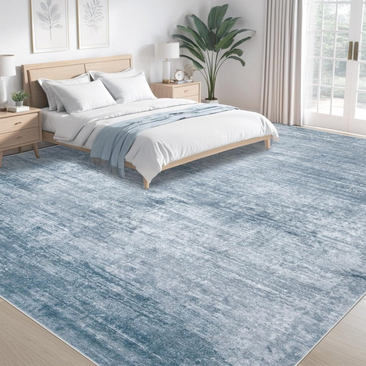 Area Rugs 6x9 Living Room: Washable Rug Modern Abstract Large Rug Soft Non Slip Neutral Rugs Stain Resistant Indoor Carpet for Bedroom Kitchen Dining Room Table Nursery Home Office Rugs(Beige,6x9) - Homesidy.com