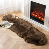 Ashler Faux Fur Rug, Fluffy White Small Sheepskin Rug, Ultra Soft 2x3 Ft Mat, Machine Washable Shag Mats, Nursery Throw for Bed, Living, Kids Room - Homesidy.com