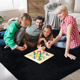 Shag Area Rugs for Bedroom Living Room,4X6 Ultra Soft Fluffy Area Rugs for Dorm, Indoor Carpet Nursery Rugs for Kids Girls Room Home Decor,Pink - Homesidy.com