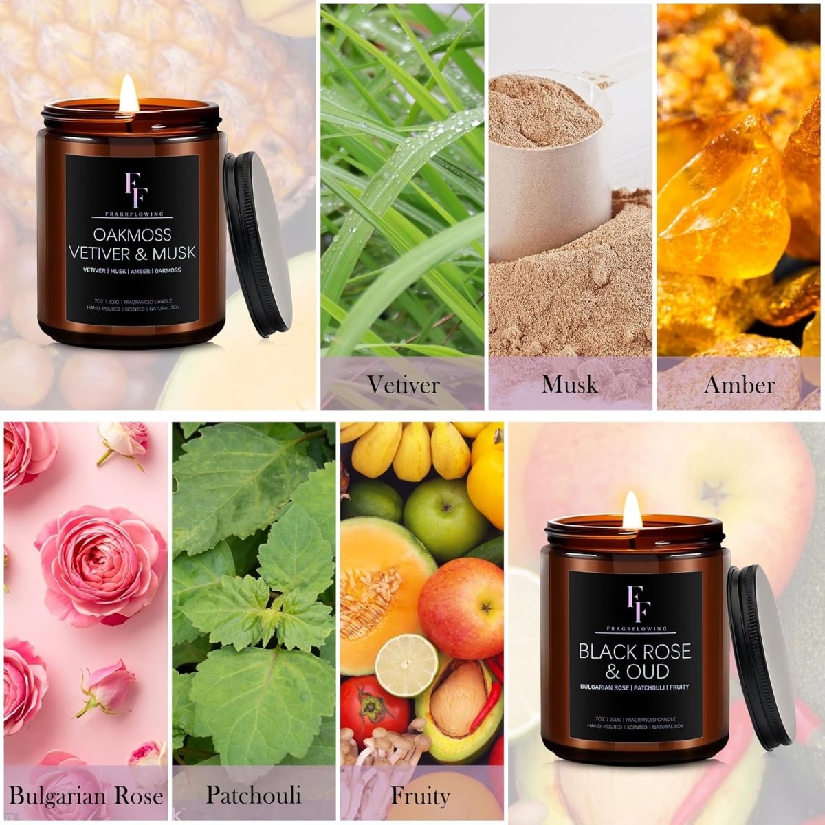 Vanilla Coconut Candle, Scented Candle for Home Soy Wax Candle, Aromatherapy Candle Gift for Women Men, 7oz - Homesidy.com