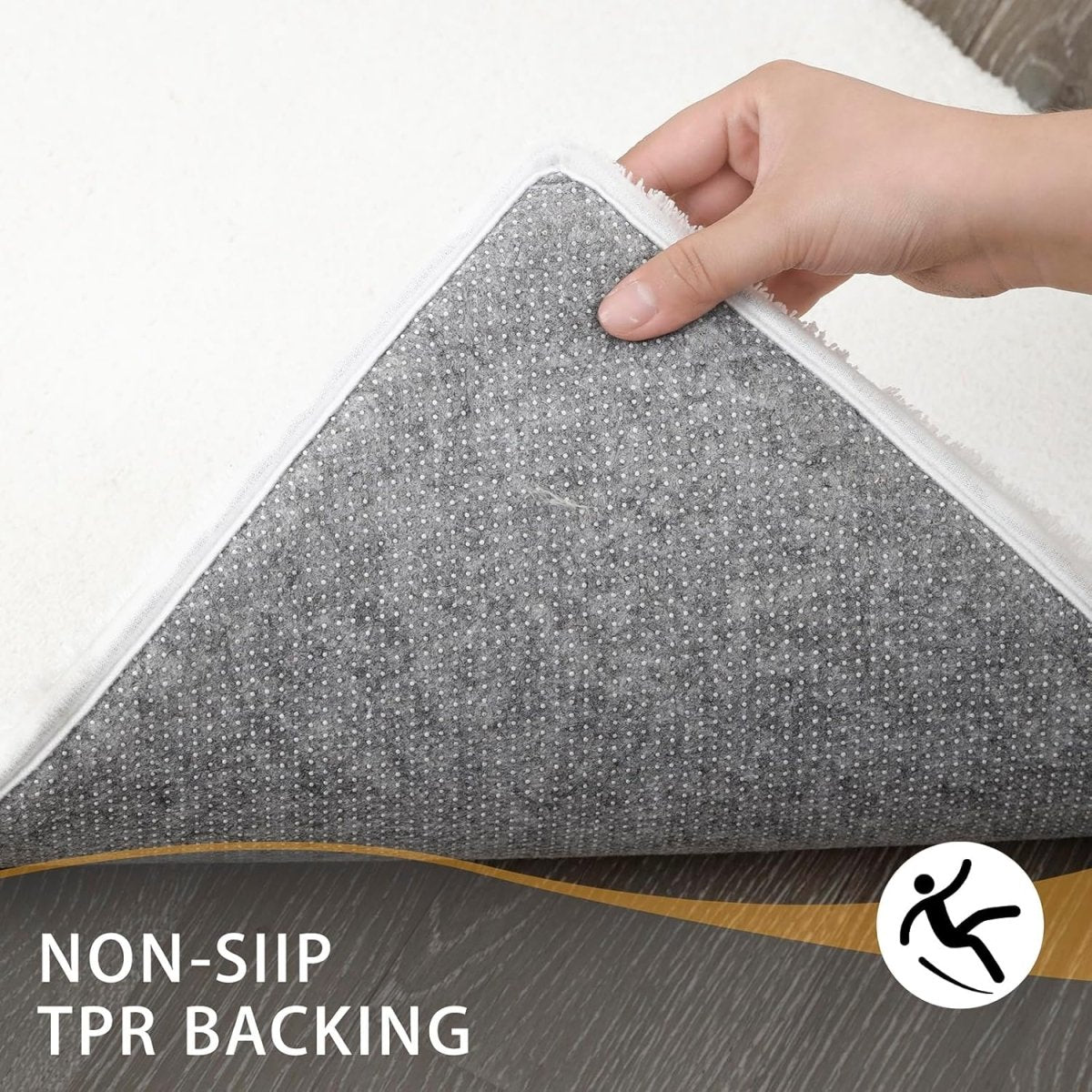 MINIDEAR Bathroom Rugs 24x17 Light Grey - Thick Elastic Foam Bath Mat, Ultra Soft &amp; Plush Fluffy, Non - Slip, Quick Dry, Absorbent Washable Floor Microfiber Mat for Tub, Home Decor Accessories - Homesidy.com