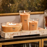 WoodWick Marine Amber Holiday Candle Gifts for Women and Men, 9.7 oz Precious Metals Collection with Crackling Wick - Homesidy.com