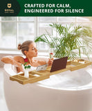 ROYAL CRAFT WOOD Bathtub Tray Caddy for Tub, Bamboo Bath Shelf, Premium Foldable Wood Bath Table, Expandable Bathtub &amp; Bathroom Accessories, New Home Gifts for Mom, Housewarming, Anniversary, Wedding - Homesidy.com