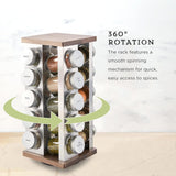 Kamenstein 20 Jar Revolving Countertop Spice Rack with Spices Included, FREE Spice Refills for 5 Years, Polished Stainless Steel with Black Caps, 30020 - Homesidy.com
