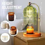 GEEZO Fragrance Candle Warmer Lamp，Electric Candle Warmer with Timer &amp; Dimmer，Mom Christmas Birthday Gifts for Women, House Warming Gifts New Home Bedroom Decor - Homesidy.com
