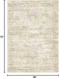 Soalmost Washable Area Rug 8x10, Large Soft Rugs for Living Room Vintage Beige Carpet 8x10 Area Rugs for Bedroom Dining Room Non - Slip Stain Resistant Under Table Rug - Homesidy.com