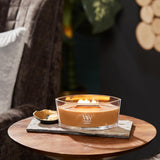 WoodWick Marine Amber Holiday Candle Gifts for Women and Men, 9.7 oz Precious Metals Collection with Crackling Wick - Homesidy.com