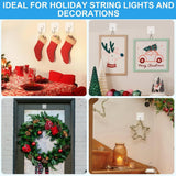 Adhesive Hooks for Hanging Heavy Duty Wall Hooks Self Adhesive Towel Coat Hooks Waterproof Transparent Hook for Bathroom Shower Kitchen Keys Door Outdoor Home Improvement Utility Hook 12 Pack - Homesidy.com